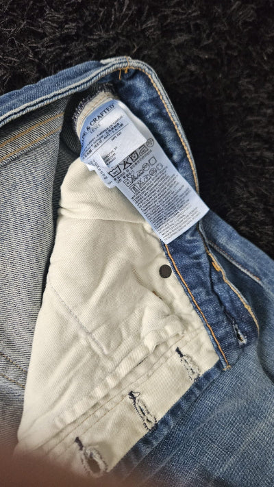 Jean Levi’s Made & Crafted Bleu Clair Délavé T34x34 – Coupe Droite Premium Seconde Main TBE