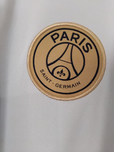 Maillot PSG extérieur 2018/19 Nike – Mbappé 7, patch Ligue 1 champion, seconde main TBE