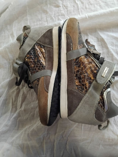 Les Tropeziennes “Arya” Léopard – Baskets compensées 6 cm femme cuir, look K-pop & fashion street