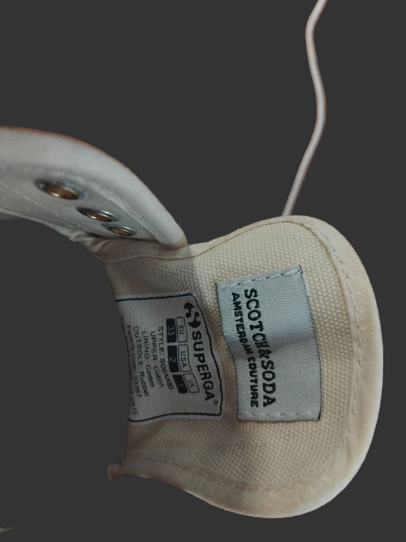 Superga × Scotch & Soda Édition Collector Taille 33 – Baskets Unisexe Neuf