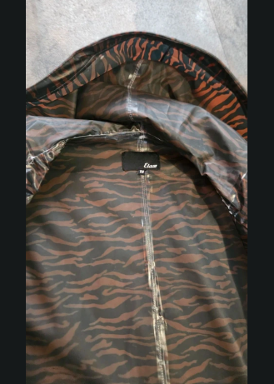 Cape imperméable marron et noire – Capuche intégrée, taille unique, seconde main TBE