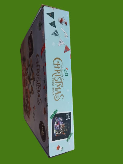 Miniature “Christmas Food Truck” – Maquette DIY de Noël lumineuse et décorative. NEUF