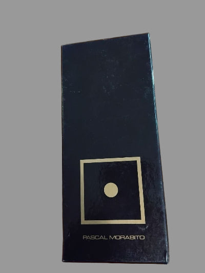 Coffret Pascal Morabito Homme – Cravate en Soie Noire et Boutons de Manchette Assortis, Neuf