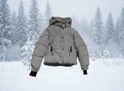 Doudoune gris clair SISTER – Taille L-chaude et idéale pour l’hiver ou le ski. NEUVE