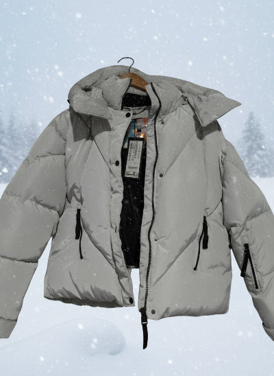 Doudoune gris clair SISTER – Taille L-chaude et idéale pour l’hiver ou le ski. NEUVE