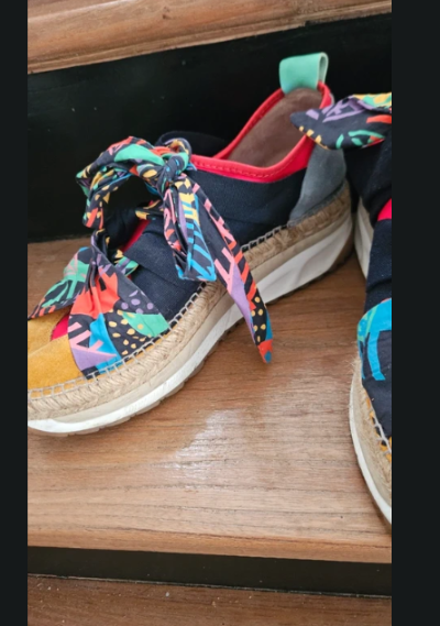 Espadrilles compensées Gaimo 40 – Modèle artisanal coloré fait main en Espagne, seconde main TBE