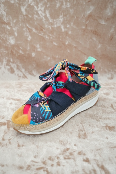 Espadrilles compensées Gaimo 40 – Modèle artisanal coloré fait main en Espagne, seconde main TBE