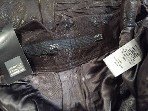 Pantalon en cuir véritable Marithé + François Girbaud – Collection Cravatatakiller 44, pièce rare vintage haut de gamme, neuf