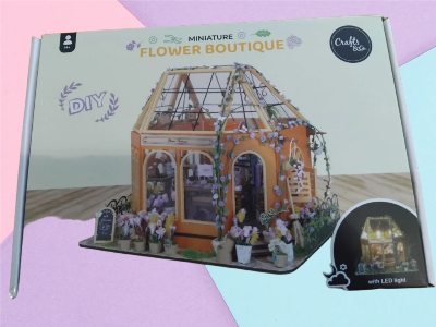 Kit miniature Flower Boutique – Maison de fleurs lumineuse DIY Crafts & Co | Neuf et complet