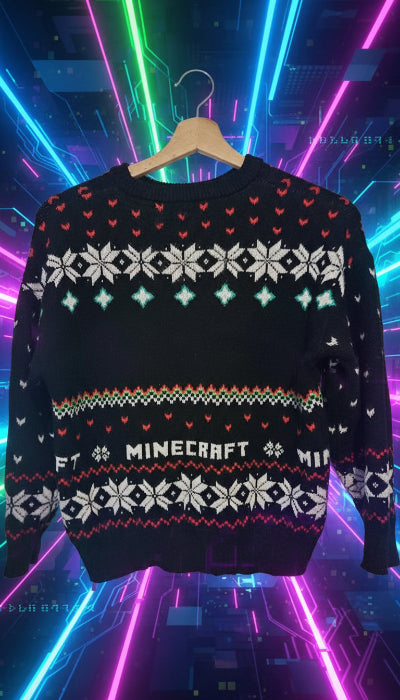 Pull Minecraft ZARA– chaud, original et parfait pour les fans du jeu / 8 à 10 ans.