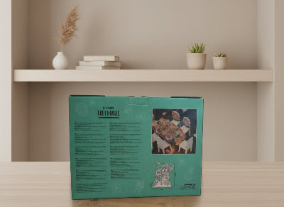 Cabane miniature dans un cerisier en fleurs Crafts & Co. Neuf