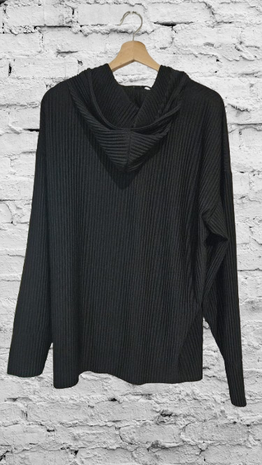 Pull Noir ZARA à Effet Plissé Taille M – Mode Tendance Seconde Main TBE