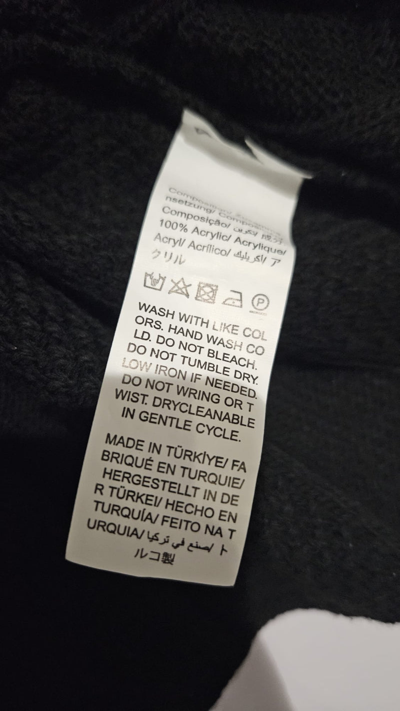 Pull doux torsadé, taille unique , Noir et  brillant - seconde main TBE