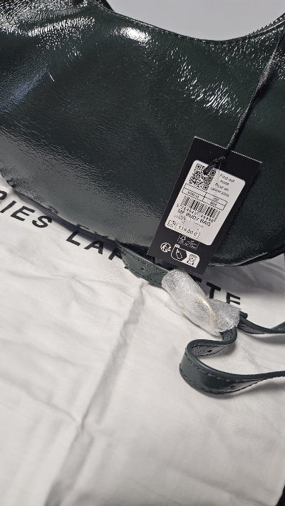 Magnifique Sac Galeries Lafayette "RUBY "vert sapin – cuir véritable,  NEUF