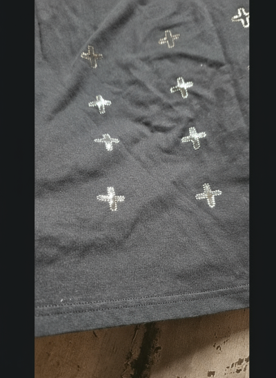 T-shirt noir Ksubi 4x4 Cross Logo – Streetwear haut de gamme, neuf