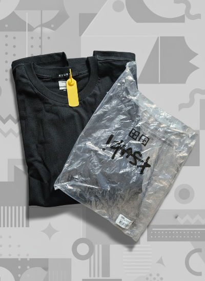 T-shirt noir Ksubi 4x4 Cross Logo – Streetwear haut de gamme, neuf