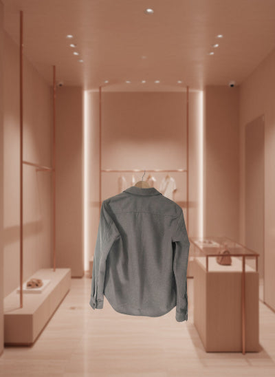 Surchemise ou veste, feutré, beige. Taille M. Neuf