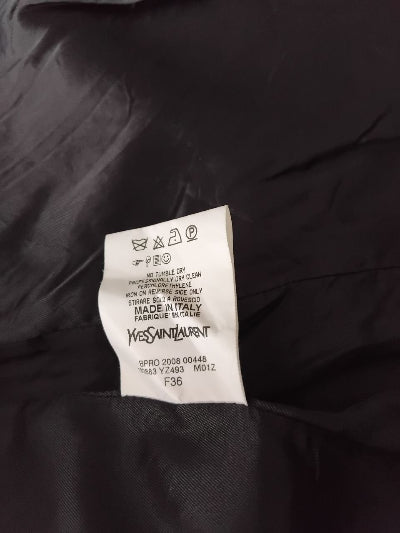 Trench coat long Yves Saint Laurent Rive Gauche vinyle noir – Seconde main TBE