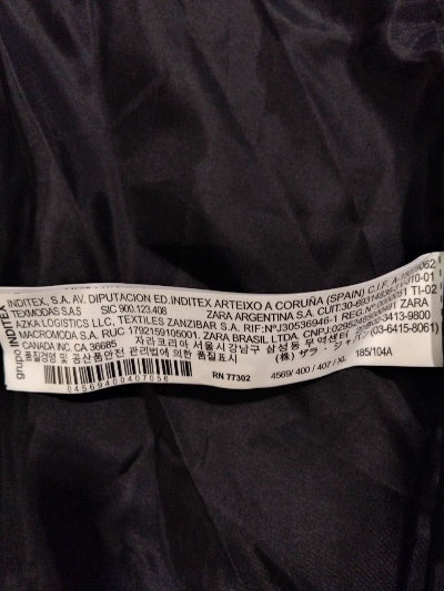 Veste longue Zara Man noire – Coupe droite à col côtelé, look urbain  moderne, seconde main TBE